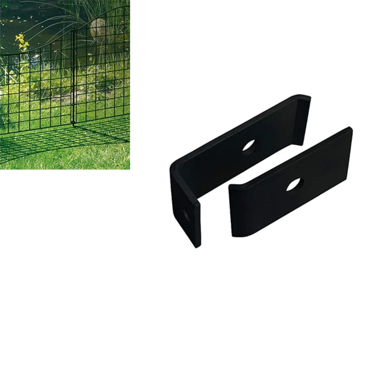 مجموعة تركيب AA25 للحصائر الشبكية، للربط على الجدران أو المشاركات، أعمدة سياج شبكية بقضيب مزدوج، لسياج شبكي بقضيب مزدوج