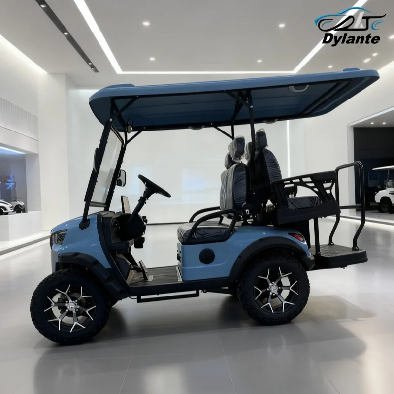 خصم كبير الكهربائية 72 فولت بطارية ليثيوم 4000 واط 5000 واط عربة جولف كهربائية 4 مقاعد عربات الغولف الصيد عربة جولف أفضل الأسعار