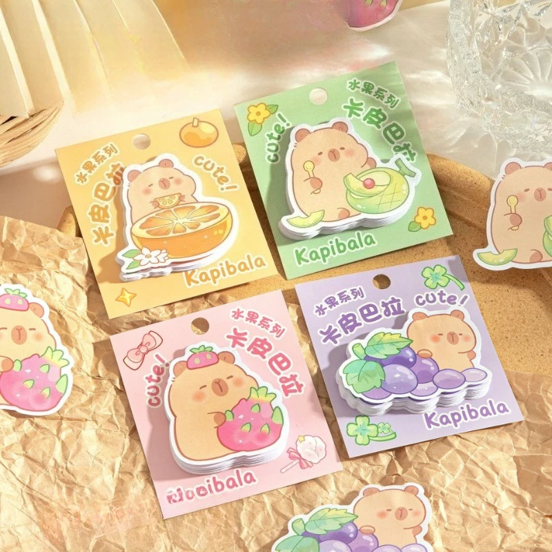 

Kawai Stationery Kapibala Special Shaped Notes Creative Student Cartoon Sticky Memo Pad High Value N Handbook Cute Supplies