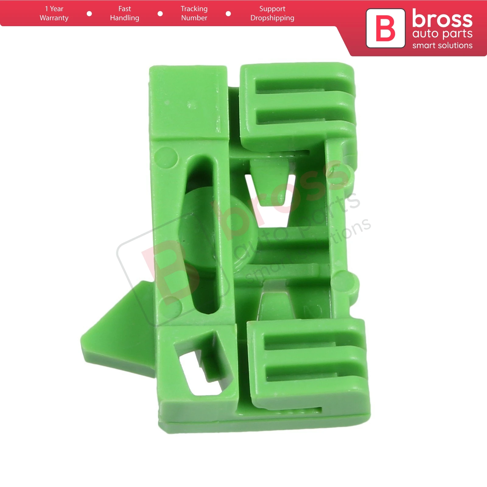 Bross ricambi Auto BWR25 Clip alzacristallo elettrico, porta anteriore destra per Peugeot 306 1997-2002 Made in Turkey