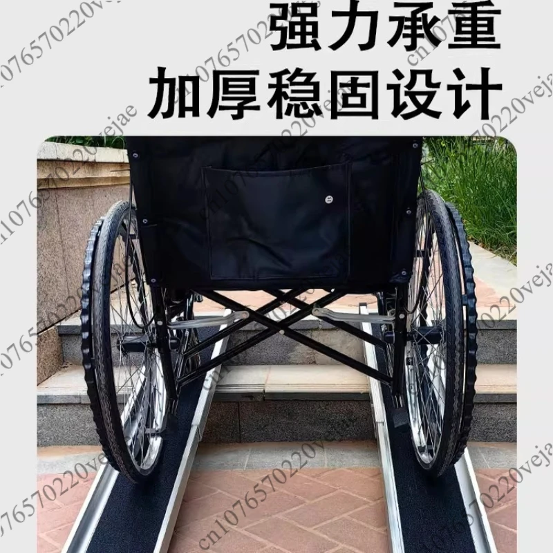 Wheelchair Ramp Board Portable Retractable Electric Vehicle Air Box Trolley Boarding Stairs Steps Loading Ramp Board
