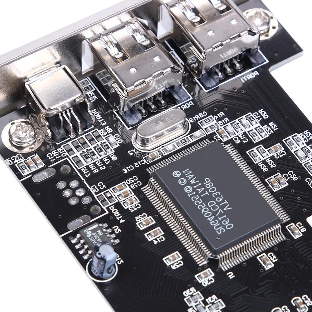 

3-портовая карта расширения 1394A для интерфейса PCIe X1, 100/200/400 Мбит/с, Express 1X для внешней карты расширения IEEE 1394 Firewire