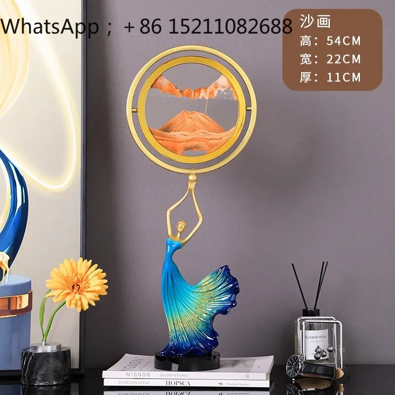 SCY metal globe light luxury high-end office high-end ornament living room high-end atmospheric gift