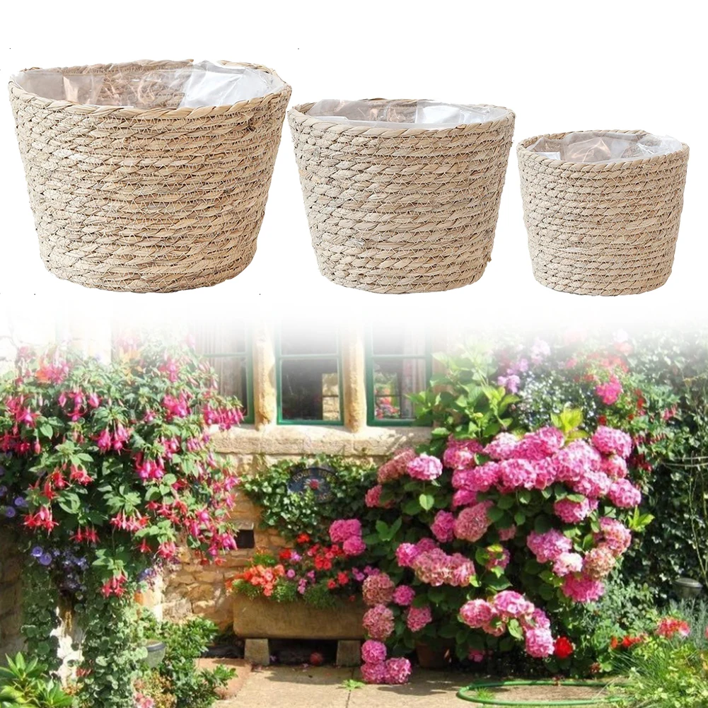 غرفة المعيشة مكتب الديكور 18*20*25 العشب سلة للزهور أنيق العشب سلة للزهور شرفة وعاء النبات الداخلي