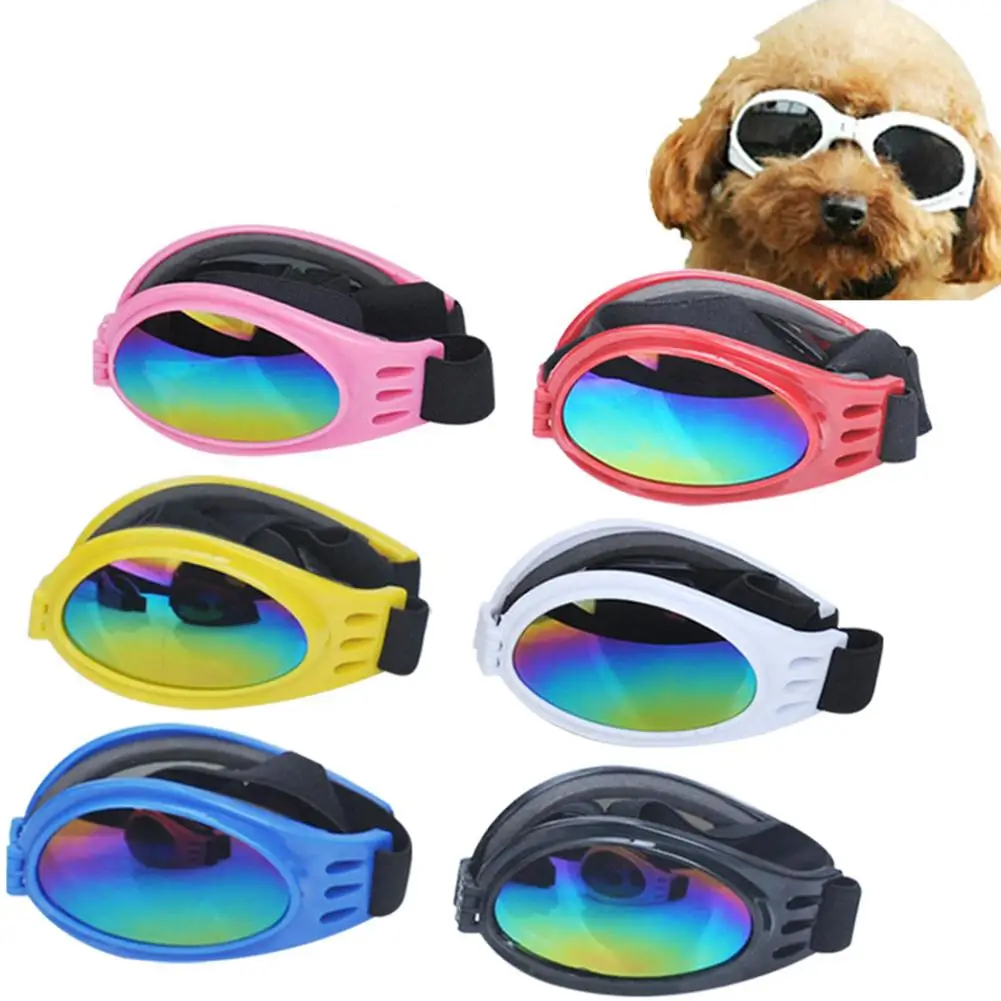 Pet Dog Sunglasses Summer Windproof Foldable Sunscreen Anti-Uv Goggles Pet Supplies Puppy Dog Accessories