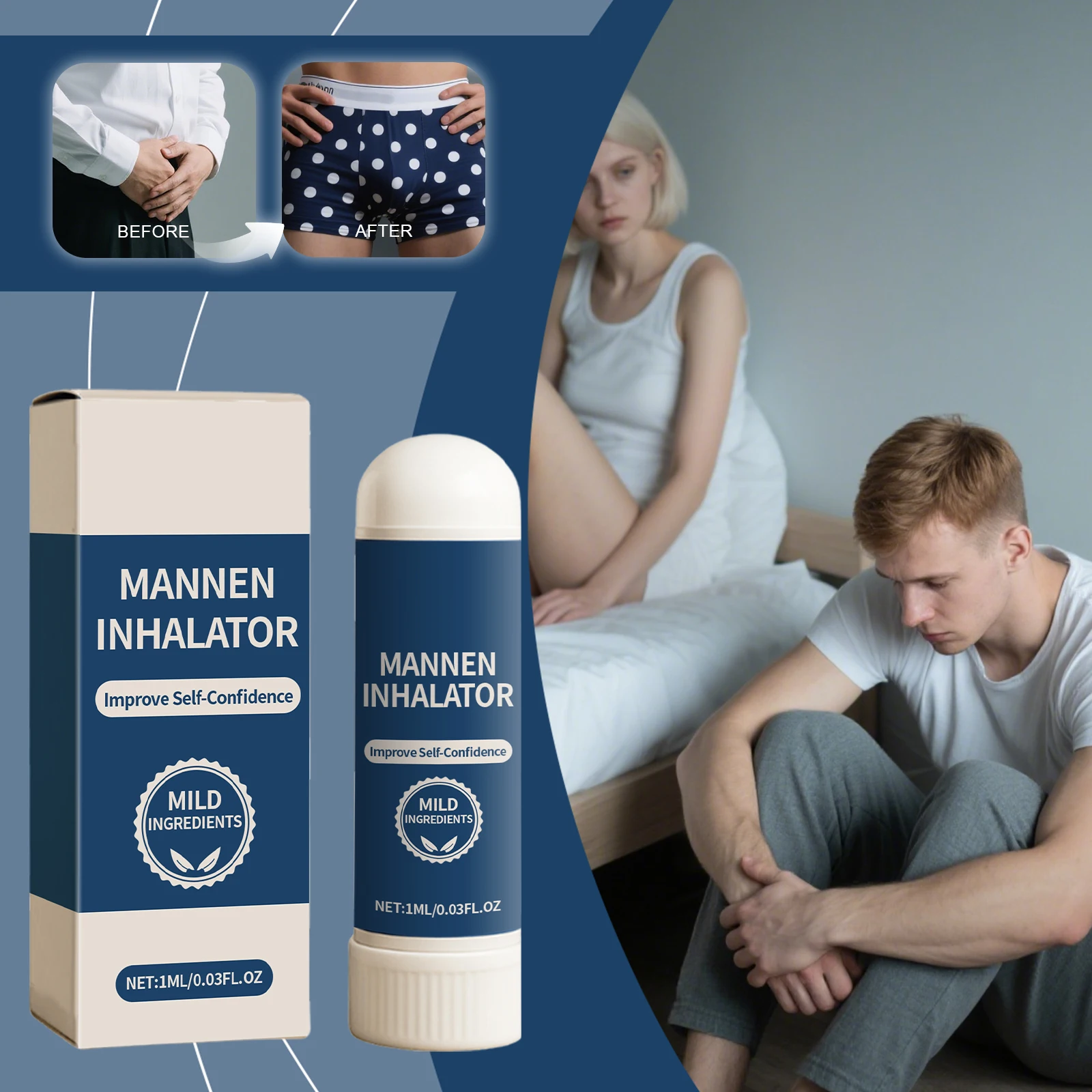 

Men Energy Enhancer Nasal Inhaler Promote Energizing Level Boost Endurance Refreshing Awakening Brain Soothe Fatigue Nose Stick