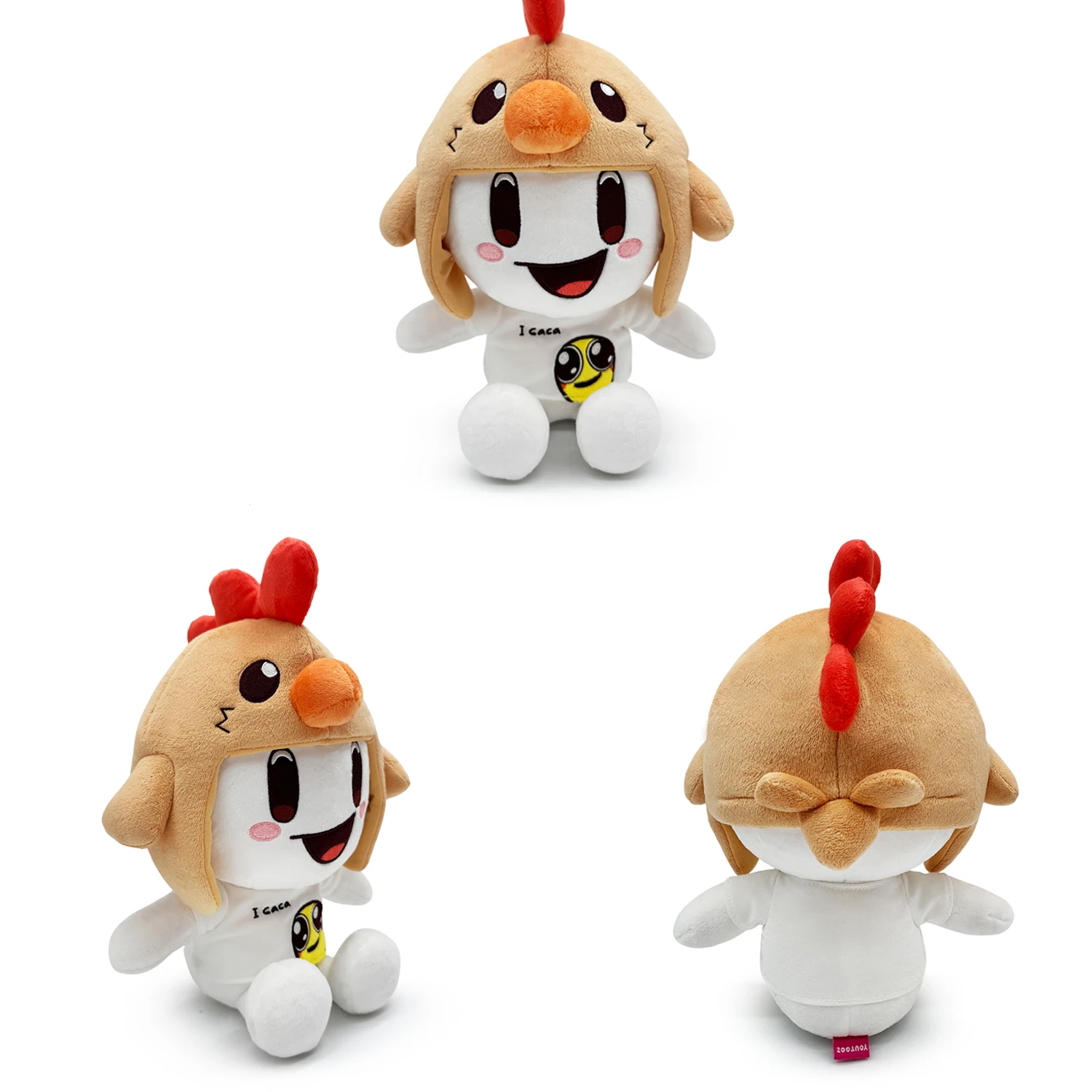 

Kawaii PMdamiann Youtuber Co-branded Plush Doll 25cm Cartoon Cute Soft Doll Plush Toy For Kid Birthday Festival Gifts