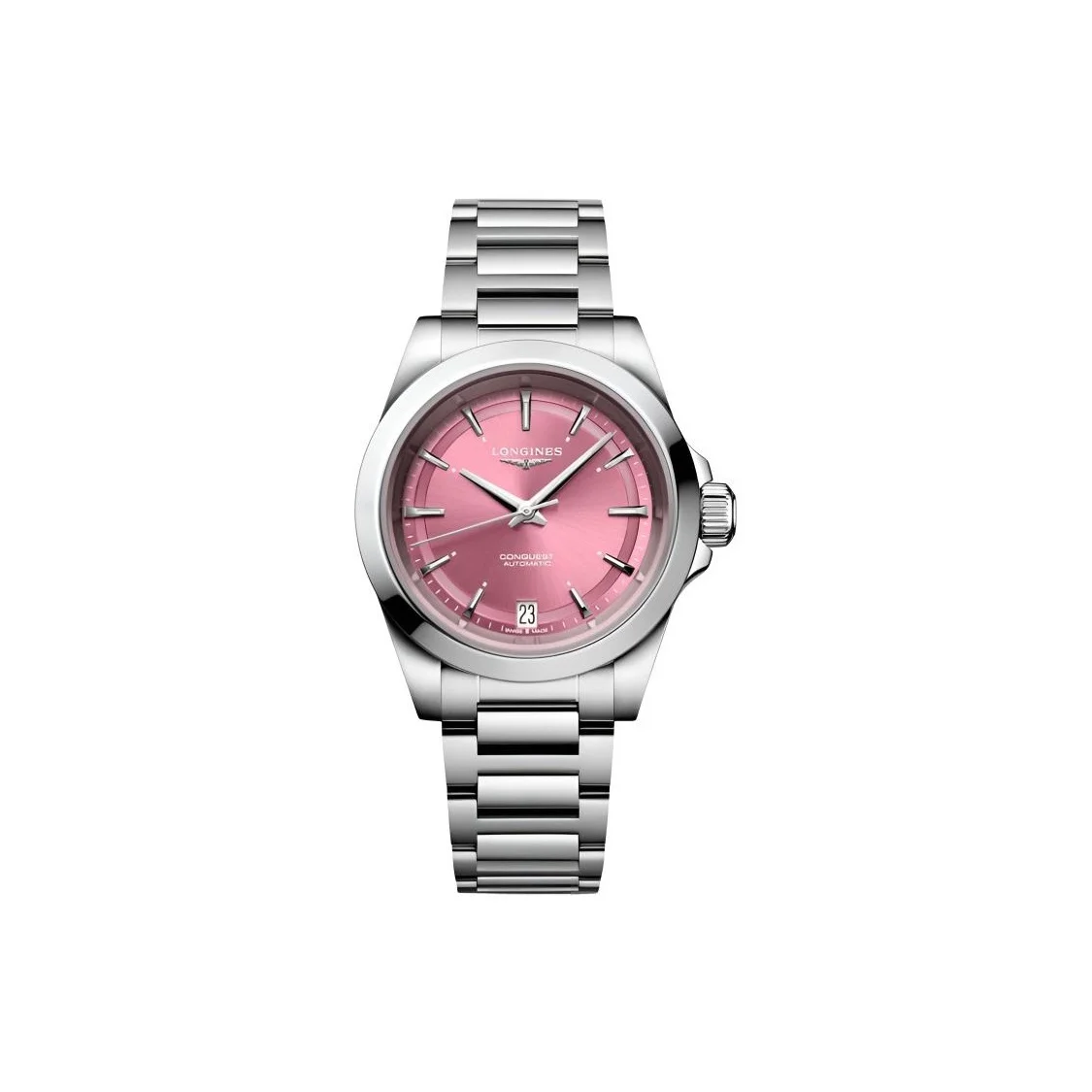 LONGINES Kangcai Joy Collection Automatic Mechanical Movement 100m Waterproof Women's Watch 34mm Blue Dial L3.430.4.92.6