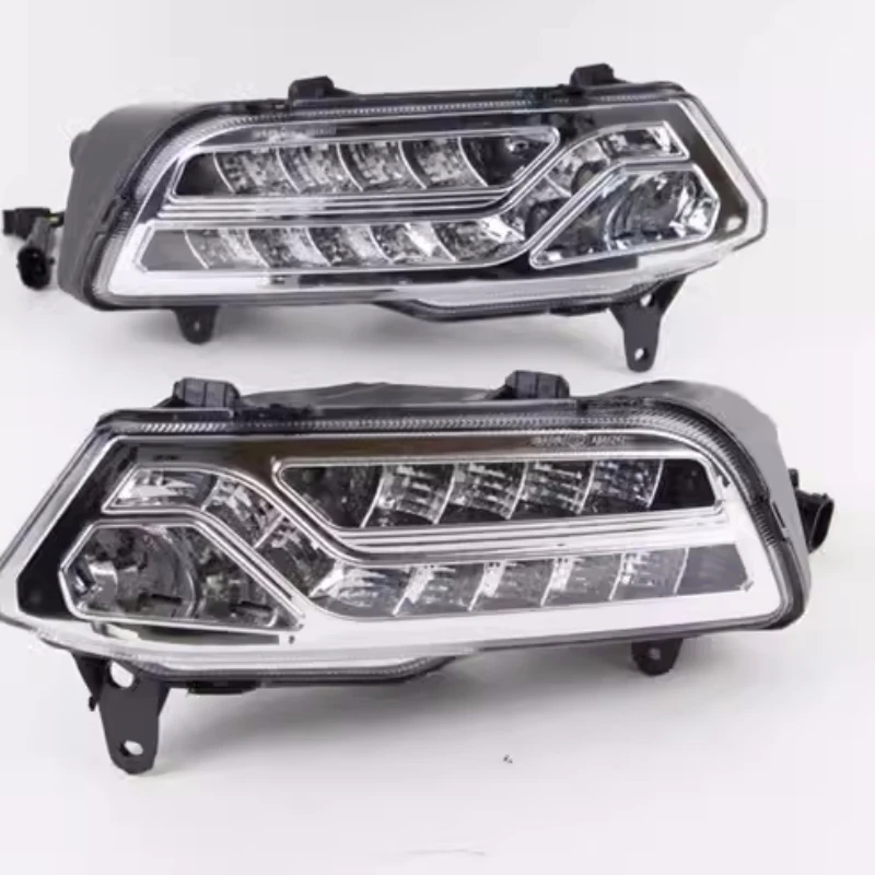 1 Pair LED Front Fog Light for Volkswagen vw POLO 2014-15 modified new style Daytime Running lamp Car Accessories