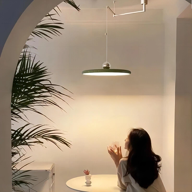 Modern Rocker Dining Table Chandeliers LED Foldable Retractable Long Arm Lamp Minimalist Nordic Dining Room Hanging Chandelier