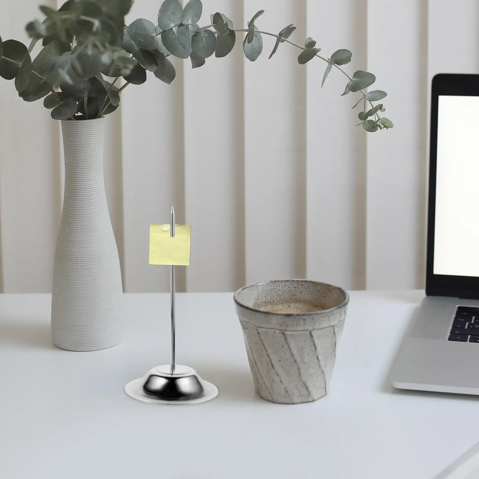 Stainless Steel Menu Inserter Single Pin Stand Restaurant Office Desk Receipt Bill Holder ganizer Check Spike Metal Memo Holder