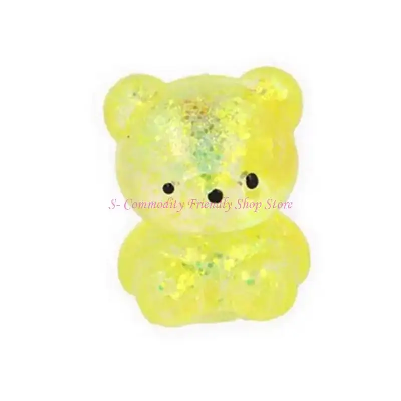 85AE Pocket Sized Slow Recovery Squeeze Toy Glitter Deformation Design Anti Anxiety Sensory Game