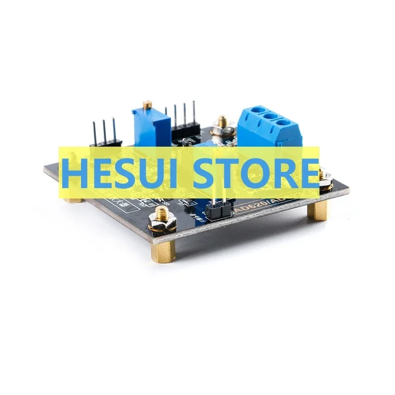 AD620 instrument amplifier module voltage amplifier NC MCP41010 gain regulation differential signal