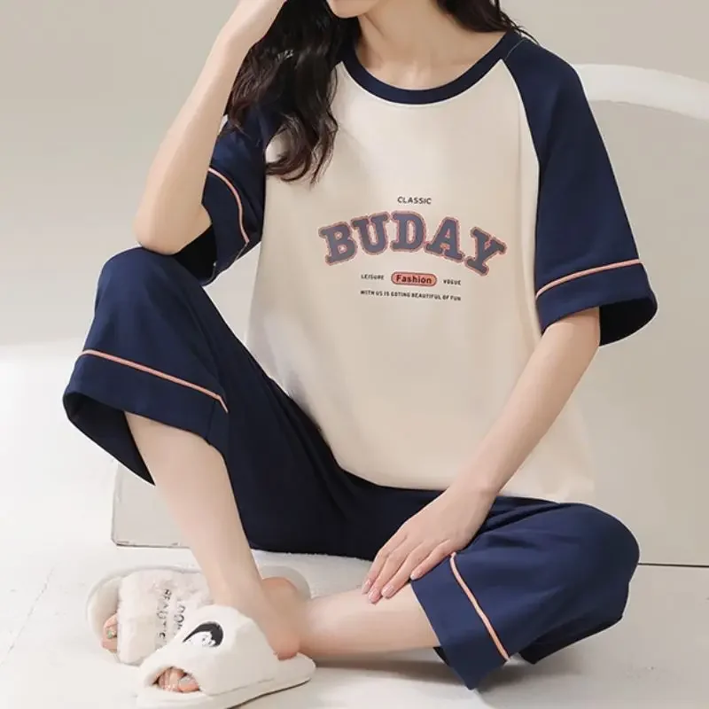Sleepwear Women's Clothing Summer Short Sleeve Thin Home Loose Casual Soft High Quality Affordable Cool Skinny Comfortable Sweet