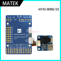 Future Flight MATEK System H743-WING V3 STM32H743VIT6 3-8S Built-in OSD Baro Flight Controller  Multirotor Airplane Fixed-Wing