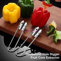 Kitchen Gadget for Fruit Vegetable Preps Stable Stainless Steel Fruit Cores Corer Vegetable Remover for Outdoor Activity A2BB
