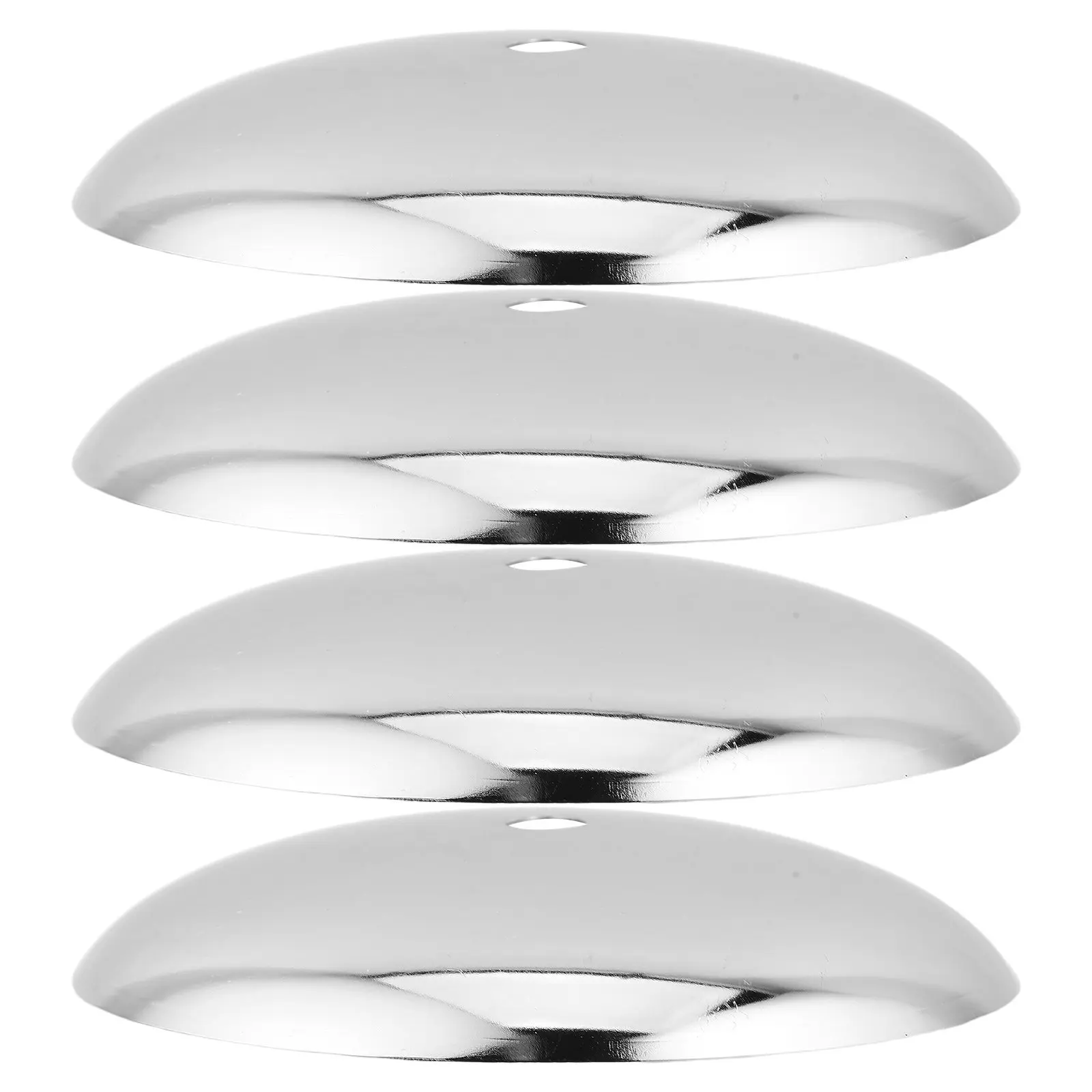 4Pcs Ceiling Light Fixture Cover Metal Ceiling Medallion Plate 4.7 Dia Pendant Lamp Base Cover DIY Round Light Canopy