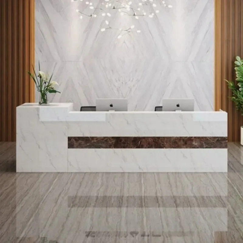 Office Pulpito Reception Desks Office Standing Simple Modern Reception Desk White Luxury Pulpito Para Igreja Bar Furniture