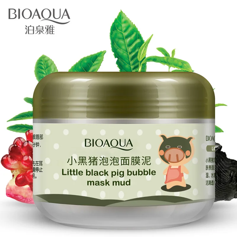 BIOAQUA Collagen Moisturizing Face Mask Facial Deep Cleaning Blackhead Removal Oil Control Bubble Clay Mask Mud Beauty Face Care