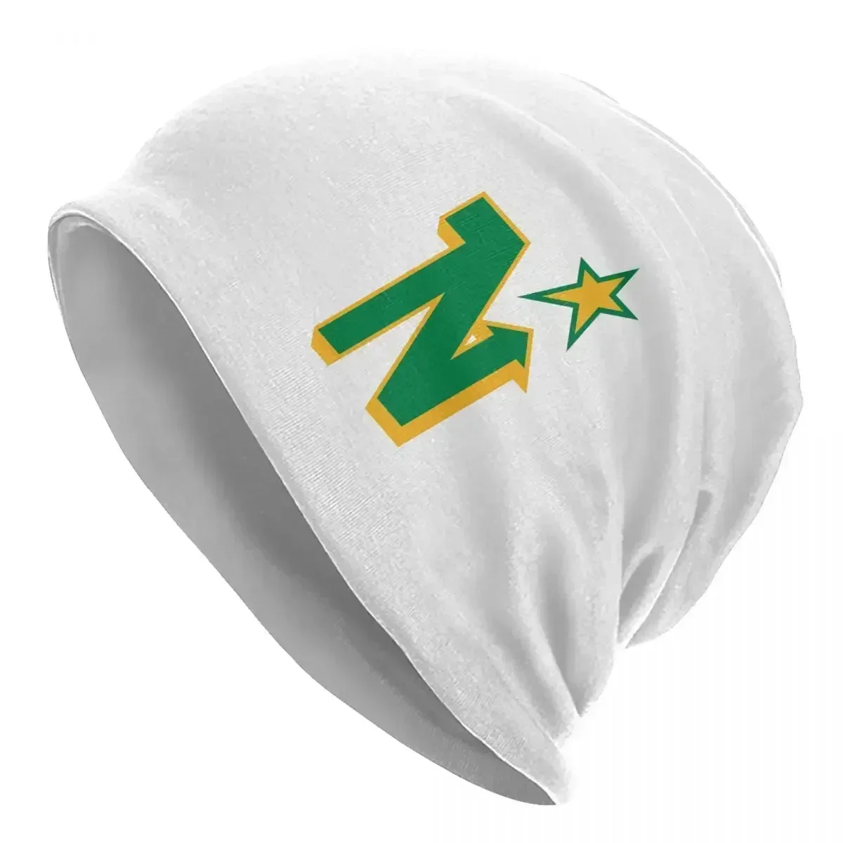 Defunct Hockey Team Minnesota North Stars Warm Knitted Cap Hip Hop Bonnet Hat Autumn Winter Beanies Hats for Men Women Adult