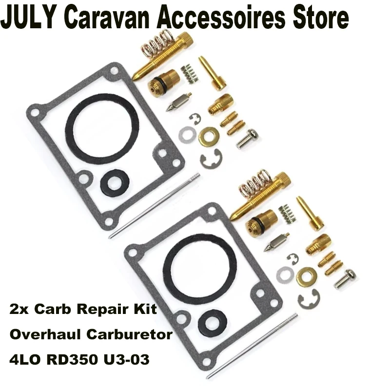 

2 Sets Motorcycle Carburetor Repair Kits For YAMAHA RD350LC Carb Repair Kit Overhaul Carburetor 4LO RD350 U3-03 Repair Tool Part