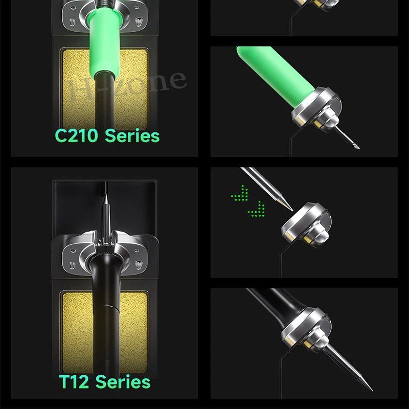 ميكانيكي TA-212 محطة لحام متوافقة سبيكة لحام تلميح 210/T12 مقبض التحكم في درجة الحرارة محطة إعادة العمل لحام #5