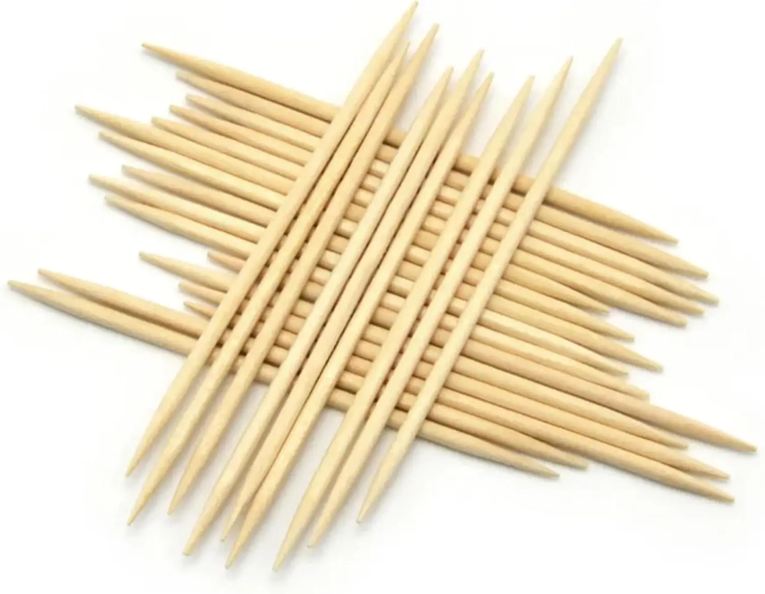 

Pack Bamboo Wooden Toothpicks, Natural Tooth Picks for Appetizers, Olive, Barbecue, Fruit, Party Cocktails — Disposable Large Ro