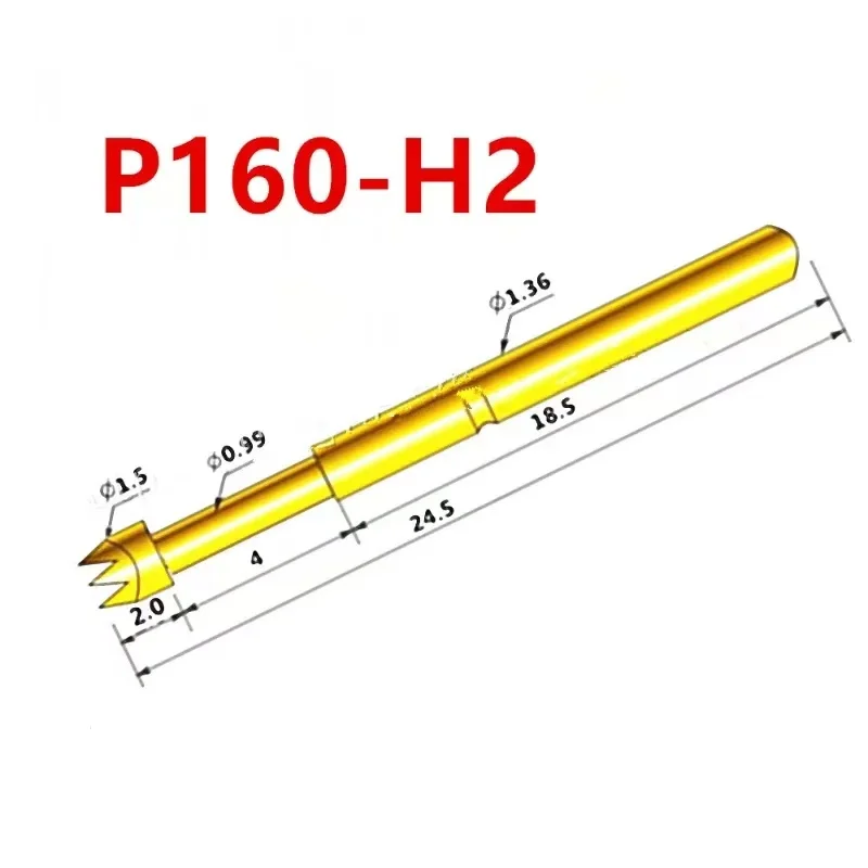 20 Teile/beutel P160 Serie Messing Feder Test Sonde Außendurchmesser 1,36mm Länge 24,5mm PCB Pogo Pin – Detail 13