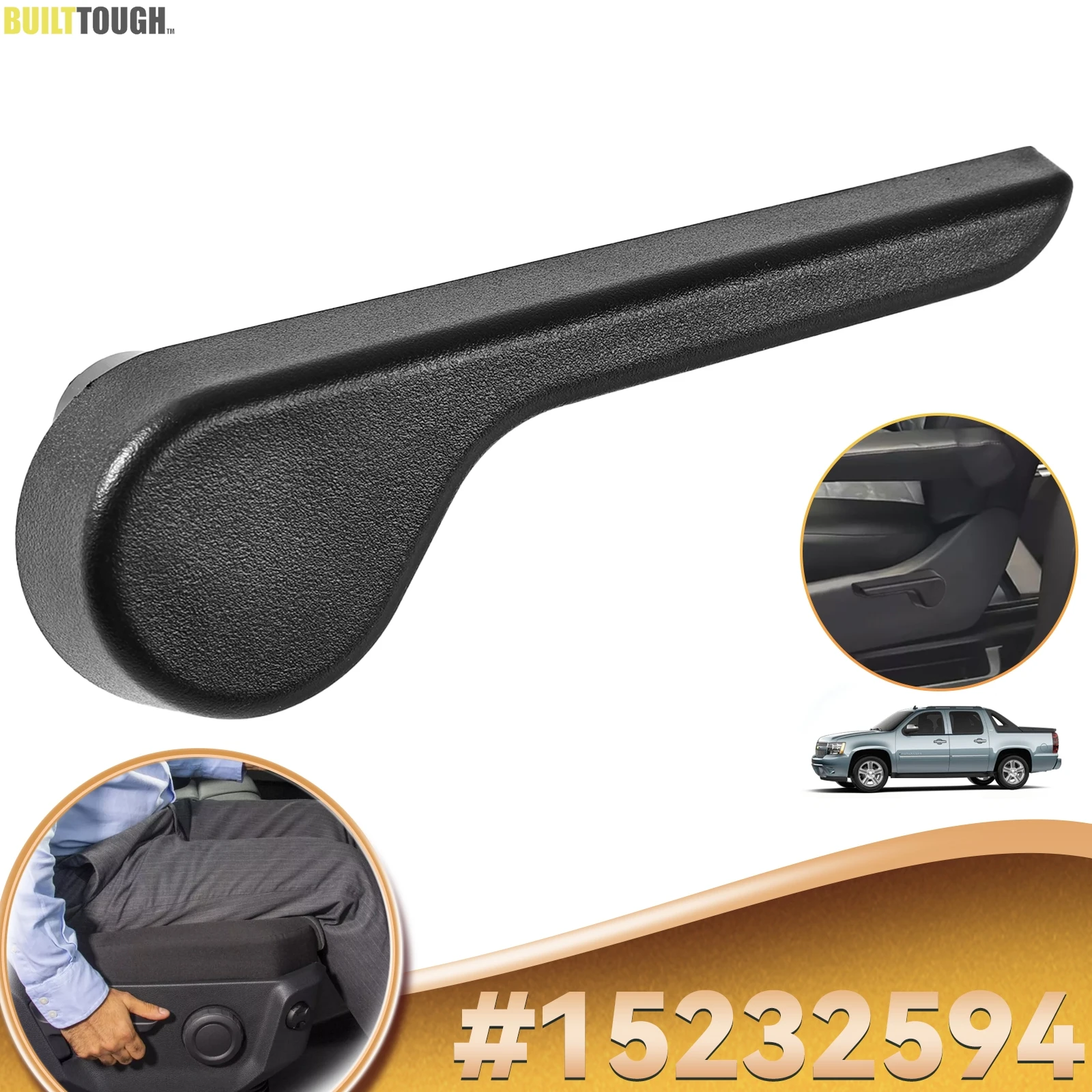 Car Seat Recliner Adjuster Lever Handle Left Driver Side for CHEVROLET SILVERADO SUBURBAN GMC SIERRA YUKON XL 2007-2014 15232594