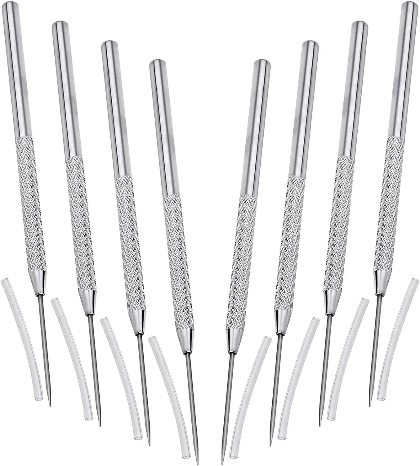Rutschfeste Tonmodellierwerkzeuge – 6-teiliges ergonomisches Aluminium-Werkzeugset, das sich nicht verbiegt, unverzichtbar für feine Polymer-Details – Detail 11