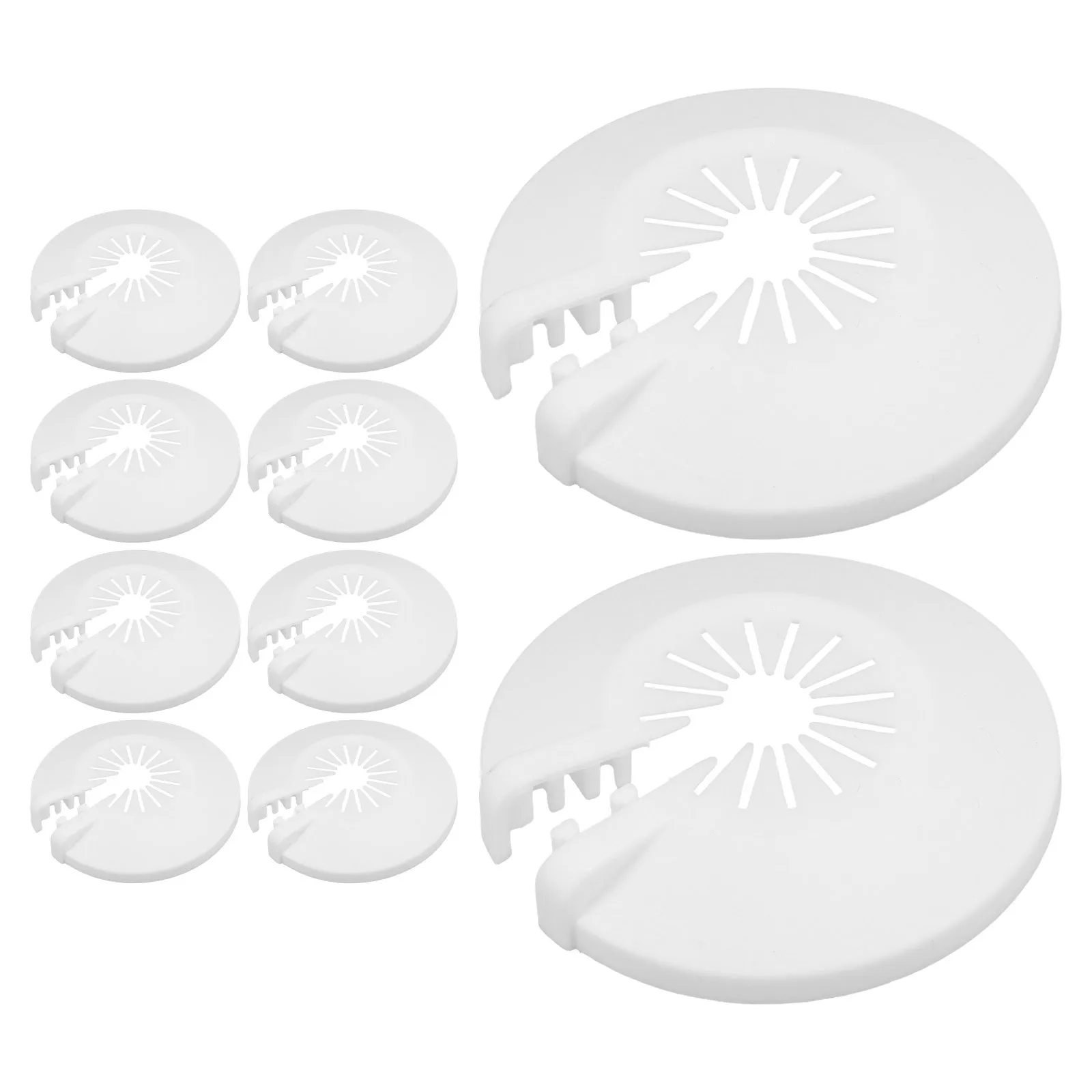 10 قطعة غطاء الرش الحريق لوحات مقاوم للماء البلاستيك Escutcheon لوحة جدار شفة حامي لتزيين رأس الرش النار #5