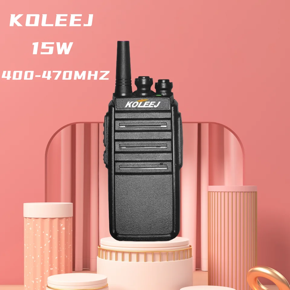 Koleej t99 profissional walkie talkie rádio de alta potência 16 canais civil portátil ao ar livre local de trabalho hotel 400-470mhz 2 peças