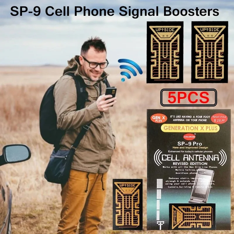 

8PCS SP11 Pro Smartphone Signal Booster Stickers Amplifier Portable , Universal Cell Phone Antenna Amplifier Video Call, Gaming