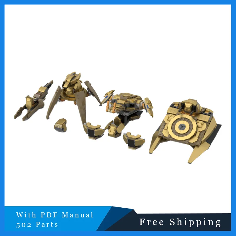 

502 PCS Star Battle Series Building Block kit Combo Fighter Armor Model Puzzle Children Educational DIY Assembly Christmas Gift