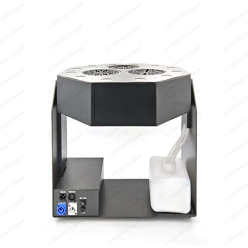 New 3 Eyes LED Bubble Making Machine with 180 Degree Moving Angle Can Make Numerous Bubble Storm Instantly