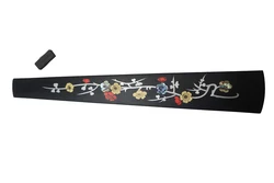 High quality 4/4 Violin Fingerboard Fretboard Ebony Wood Inlaid Abalone Pearl Shell Decoration,Violin Accessories keyboard