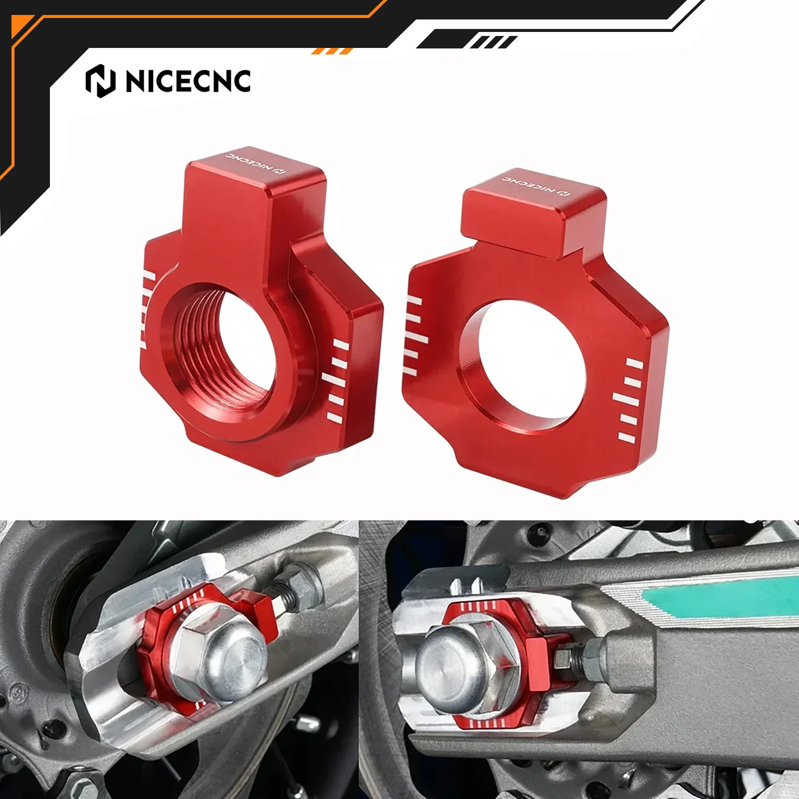 

NICECNC For BETA Xtrainer 300 RR300 RR250 RR350 RR390 RR430 RR480 Enduro Racing RR-S 2015-2022 Chain Adjuster Rear Axle Block
