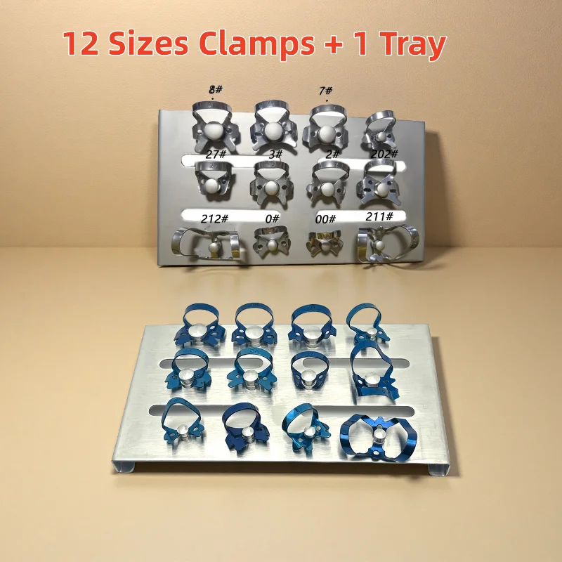 

Set Dental Rubber Dam Holder Dentist Rubber Dam Clamp Clip Stainless Steel Dentist Surgery Equipment