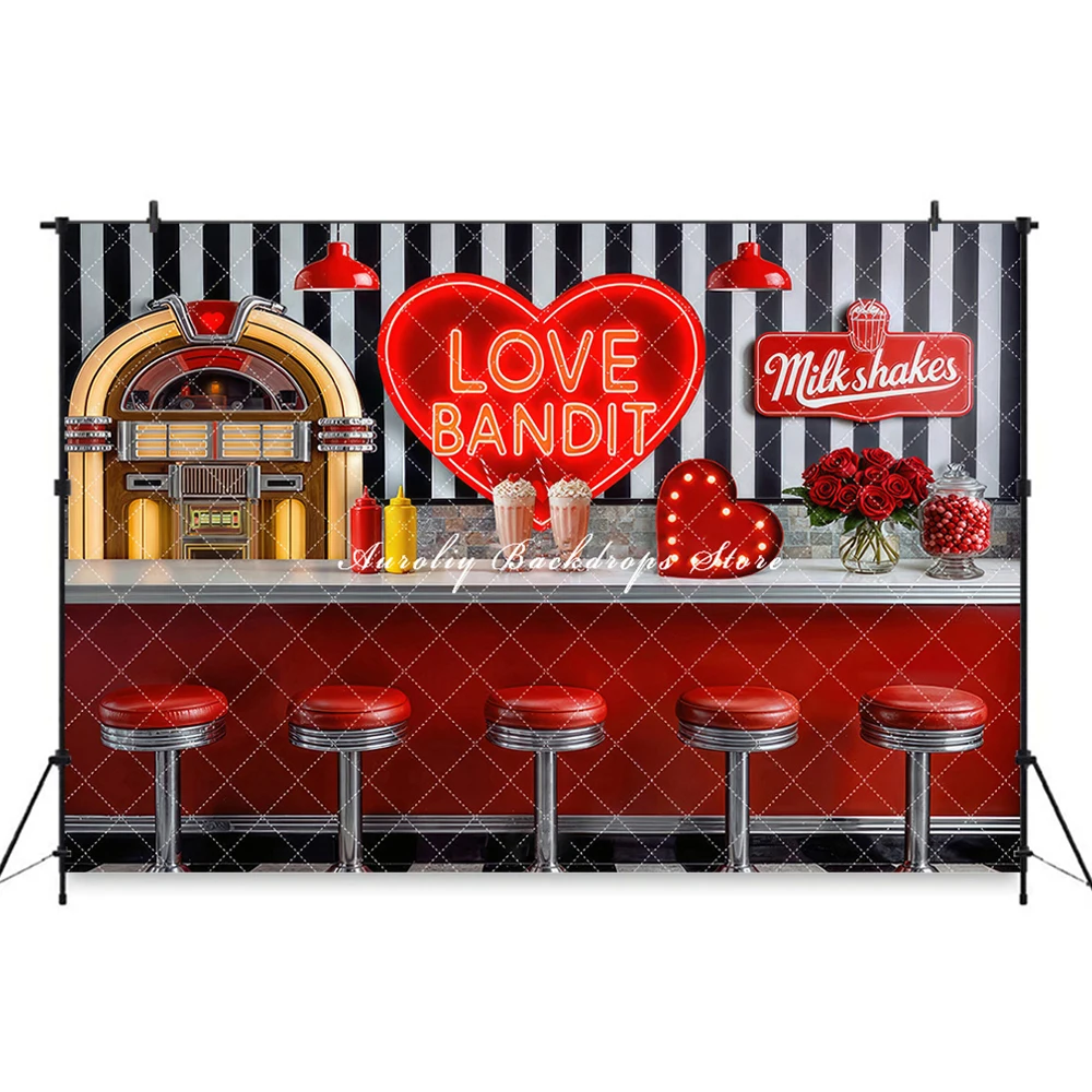 Valentine's Day Bar Desserts Backdrops Child Baby Photo Props Adult Kids Decors Photography Studio Combination Backgrounds