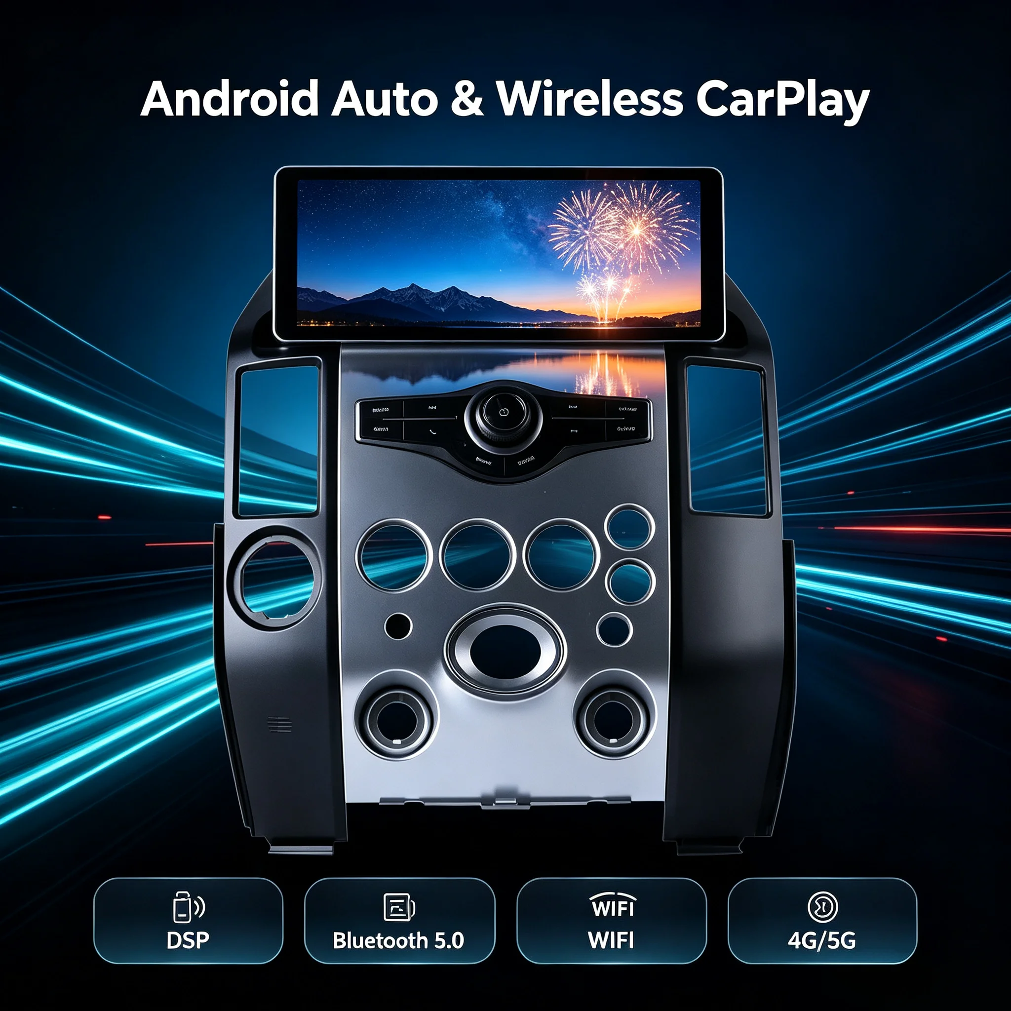 12.3 inch For Infiniti QX56 2004-2009 Android Auto Car Radio Multimedia Player HD Touch Screen Wireless CarPlay DSP Bluetooth5.0