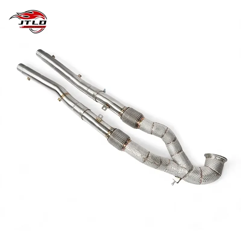 For 2023 Audi RS3 8Y Performance Downpipe - Polished 304SS High Flow Turbo Exhaust Pipe
