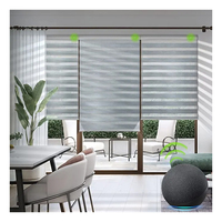 Smart motorized roller zebra blinds custom shades sunscreen fabric Remote Control cordless zebra blinds curtain