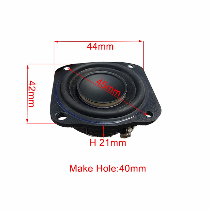 Unidade portátil do altifalante da gama completa, altifalante do neodímio para Bose, DIY, 1.5 ", 40Hz, 5W, 2Pcs
