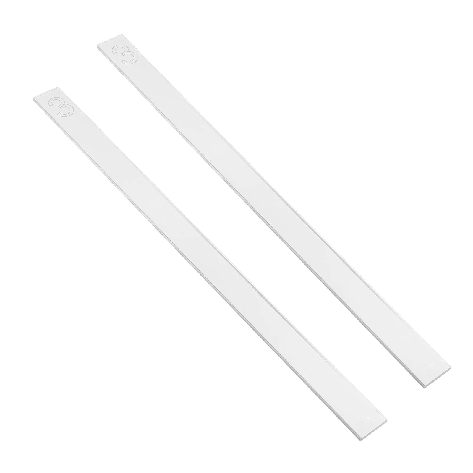 

2Pcs Acrylic Balance Ruler Cookie Thickness Control DIY Fondant Tool Pastry Measuring Guide Baking Smooth Biscuit Making Ruler