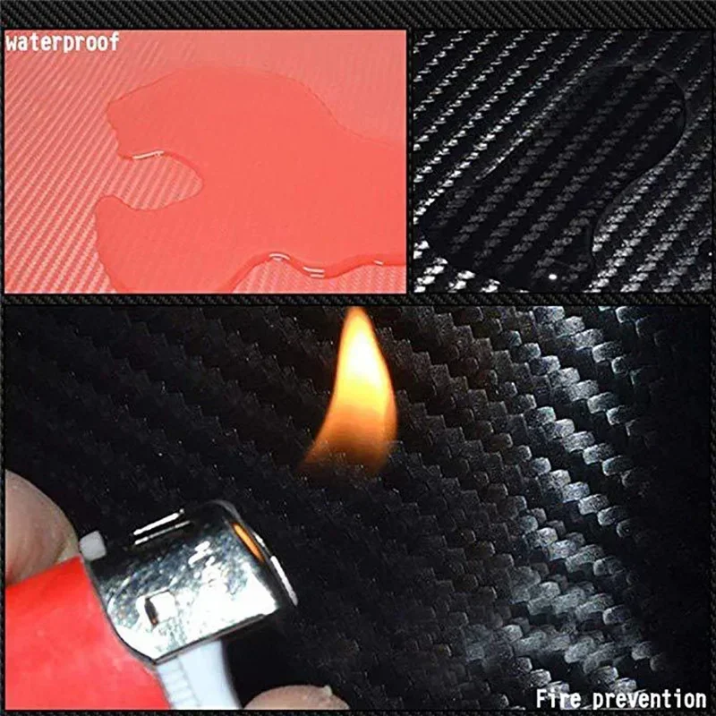 Car Threshold Strip, Pedal Decorative Strip Door Edge Anti-collision Sticker Scraper Car Sticker 3D Carbon Fiber Threshold Strip