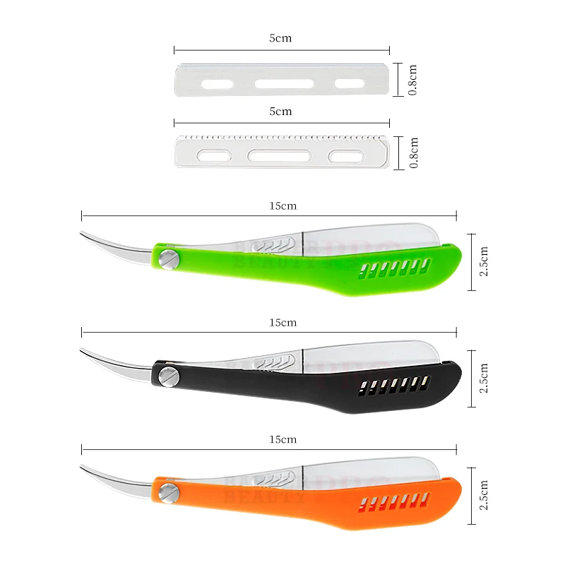 ماكينة حلاقة يدوية احترافية من الفولاذ المقاوم للصدأ ، أدوات تصفيف الشعر لصالون الرجال ، قص الشعر ، الحافة المستقيمة ، حامل السكين