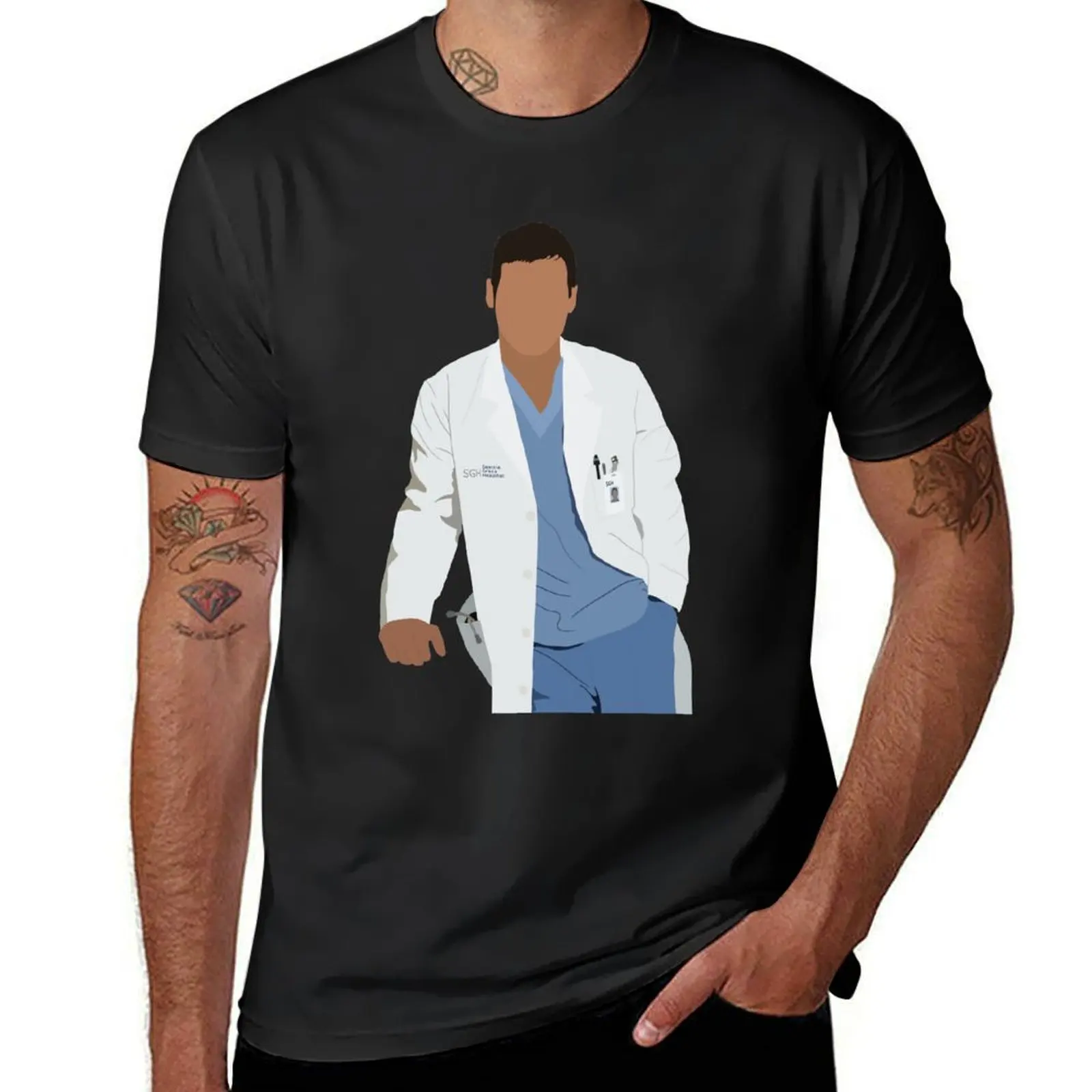 Alex Karev T-Shirt oversized vintage summer top mens cotton t shirts