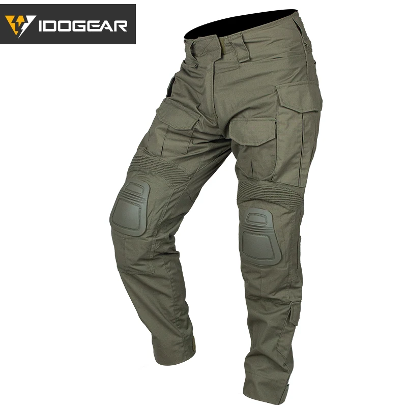 IDOGEAR G3 Combat Pants with Knee Pads  Tactico Trousers MC gen3 Outdoor Hunting Camouflage 3201