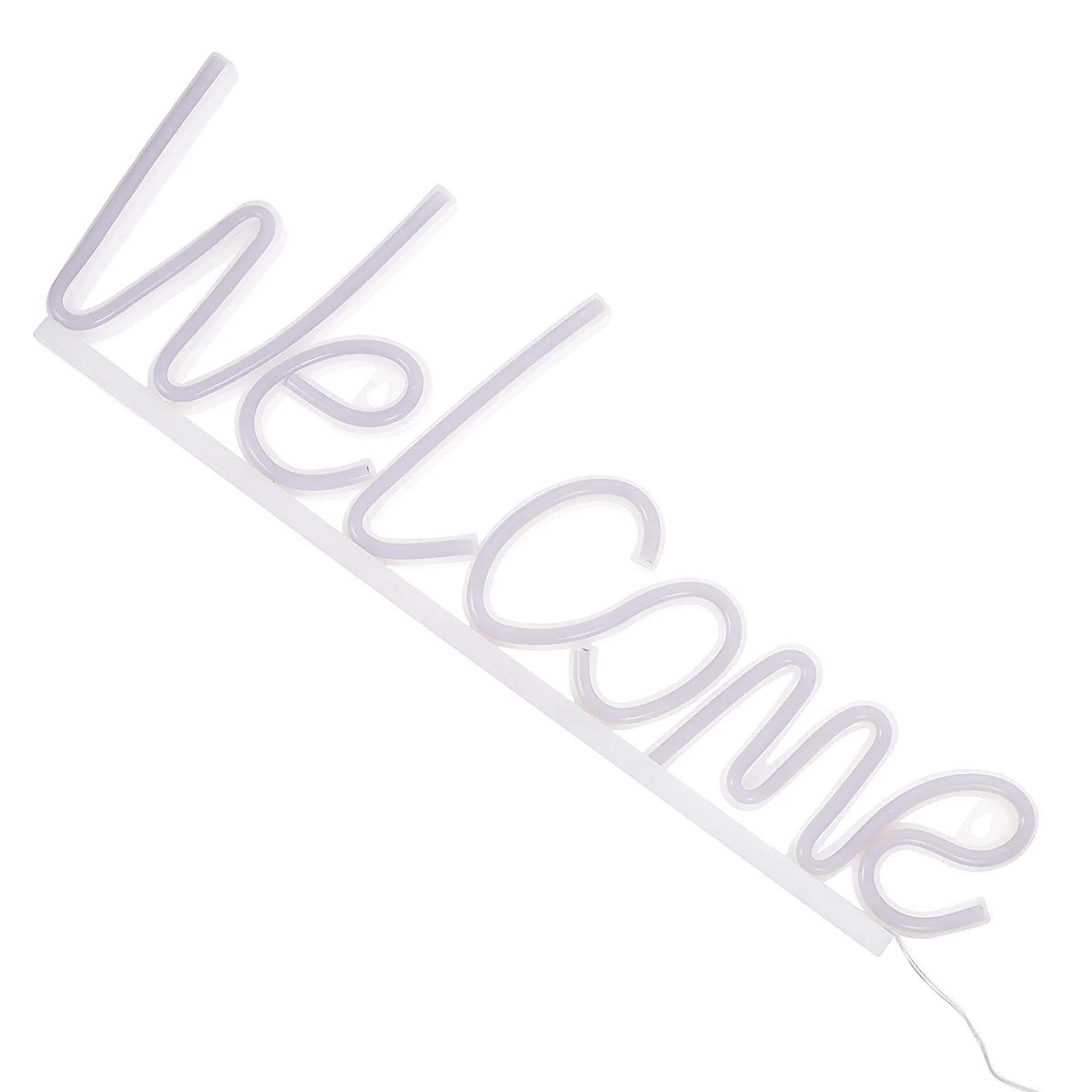 Luz LED con letras, letrero de neón de bienvenida, decoración de Bar, atmósfera, fiesta de Navidad, lámpara de pared para el hogar, luces nocturnas pequeñas, letreros Led