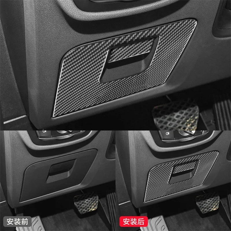 

FOR BMW 18-21 models New X3 G01 Interior modification Driver's seat storage panel Carbon fiber pattern Decorative stickers